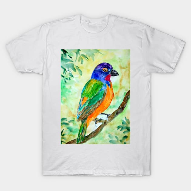 Colorful Bunting Bird T-Shirt by ZeichenbloQ